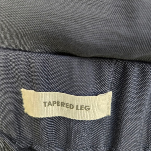 Loft Outlet Pleated Tapered Leg Trouser Pants, Blue, Women's Size Medium - Picture 8 of 10